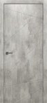 Межкомнатная дверь экошпон Графика 1 бетон серый